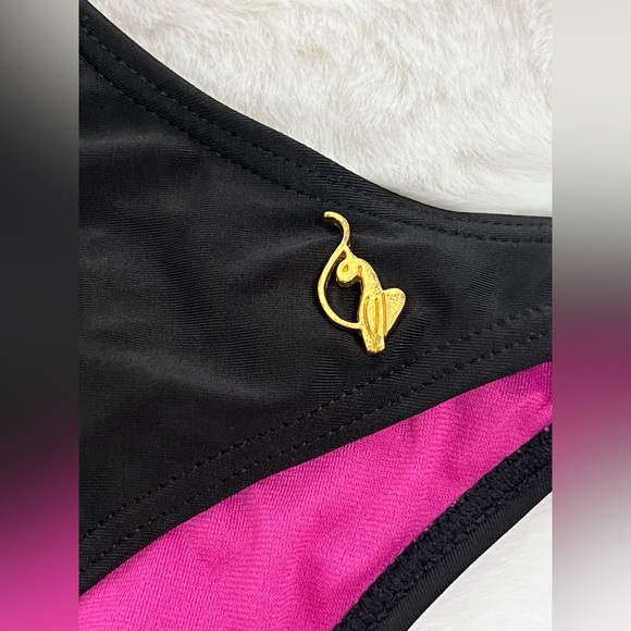 Baby Phat Stylish Black and Pink One Piece bathing suit - Picture 2 of 5